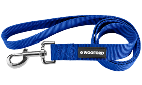 Unverzichtbare Robuste Hundeleine Haltbare blaue Nylon-Hundeleine 120 cm, leicht zu reinigen, mit komfortablem Schlaufengriff und einem Verschluss.