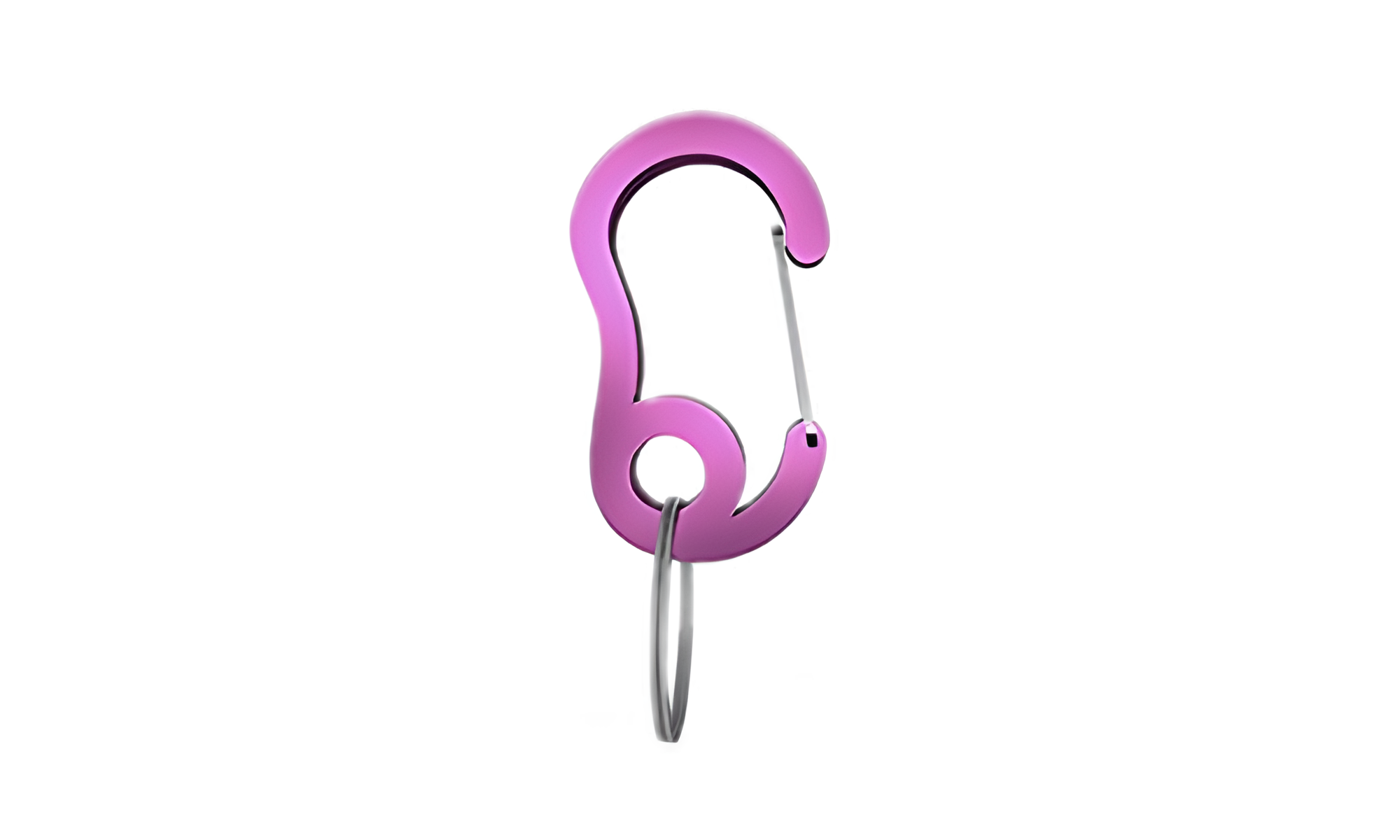 Luxuskarabiner Rosa Karabinerhaken mit kleinem Splintring, langlebig, 13x22mm, zum Befestigen von Hundemarken oder Zubehör.