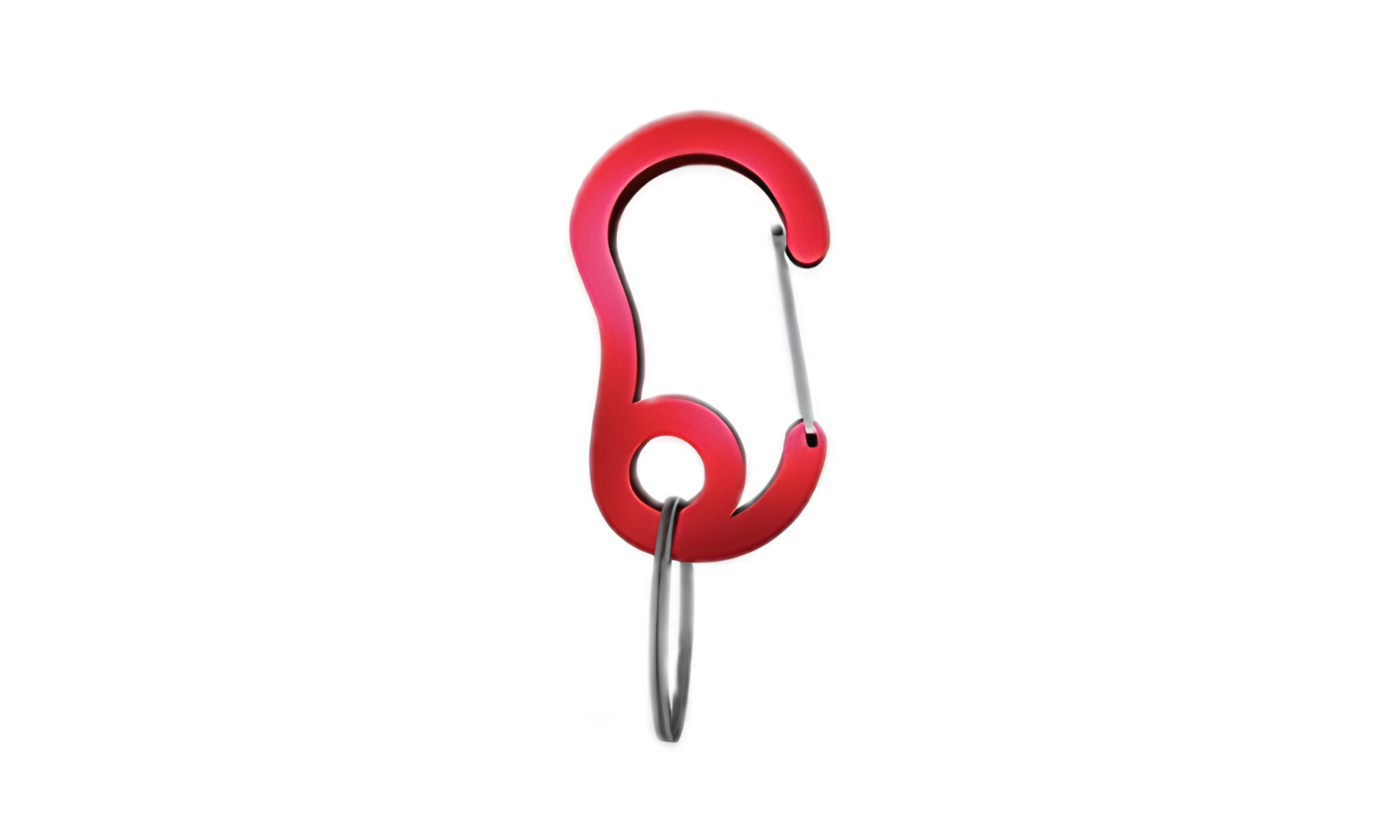 Luxuskarabiner Roter Karabinerhaken mit kleinem Splintring, langlebig, 13x22mm, zum Befestigen von Hundemarken oder Zubehör.