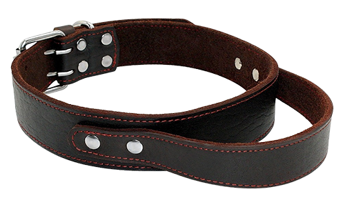 Taktisches Hundehalsband aus Echtem Leder mit Schnellspanngriff Braunes Hundehalsband aus echtem Leder mit Schnellzuggriff, langlebig, stark, verstellbare Passform.