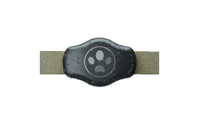 AirTag-Schutzhülle mit Pfotenabdruck-Design, universell passend für Hundehalsbänder, wasserdicht für AirTags.
