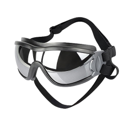 UV-Schutz Hundesonnenbrille mit verstellbaren Riemen, winddicht, Kopf 36-56 cm, Kinn 20-25 cm, für den Außenbereich.