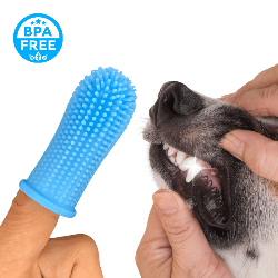 360º Silikon Fingerzahnbürste für Hunde