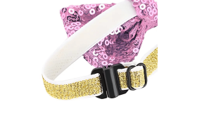 Glitzerndes Party Fliegenhalsband für Katzen & kleine Hunde