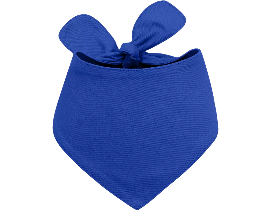 Personalisiertes Hundebandana aus Baumwolle mit gesticktem Namen Blaue Baumwoll-personalisierte Hundebandana mit Knotenbindung, leicht zu waschen, individuell mit gesticktem Namen.