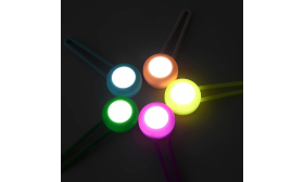 Abnehmbare LED-Hundemarke mit leuchtendem Halsbandlicht