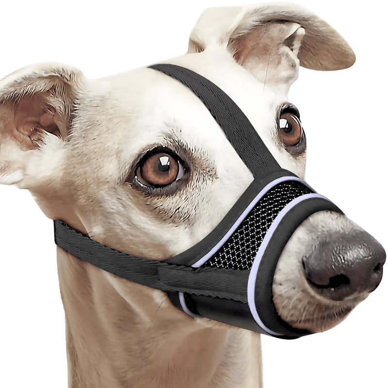 Verstellbarer, reflektierender Maulkorb für Hunde - atmungsaktiv und bequem