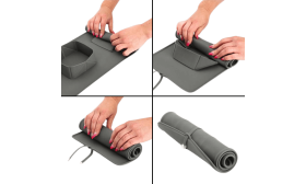 Zusammenklappbarer Hunde-Reisenapf - 1200ml Doppelfuttermatte zum Falten