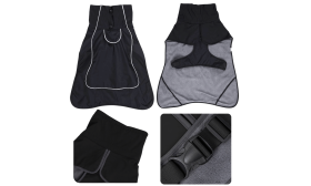 Reflektierende, wasserdichte Hundejacke mit warmem Fleecefutter