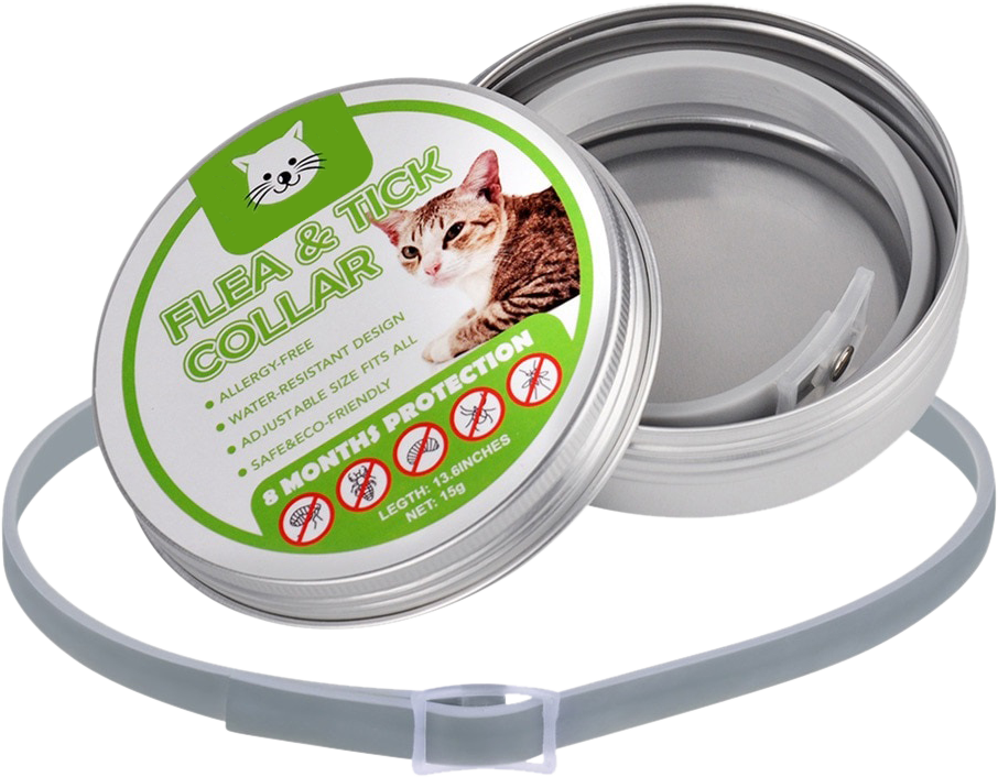 Natürliches Floh- und Zeckenhalsband für Katzen Natürlicher Floh- und Zeckenhalsband für Katzen, 8 Monate Schutz gegen Flöhe und Zecken, wasserdicht und langlebiges Design.