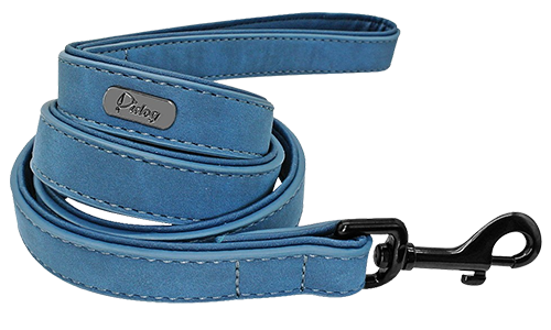 Luxuriöse Hundeleine aus Samt Blaue Luxus-Samt-Hundeleine, 120 cm lang und gut zu greifen, mit robustem Verschluss, für komfortable Spaziergänge.