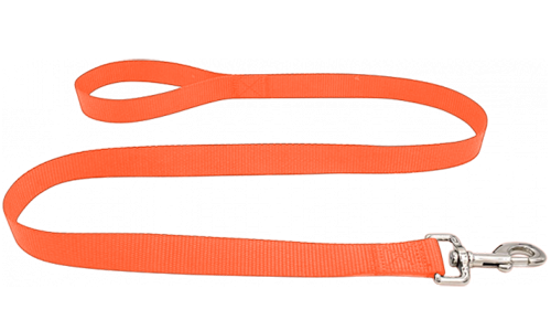 Unverzichtbare Robuste Hundeleine Haltbare orange Nylon-Hundeleine 120 cm, leicht zu reinigen, strapazierfähiges Material und mit einem Verschluss.