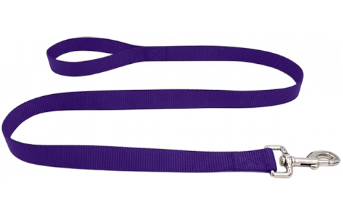 Unverzichtbare Robuste Hundeleine Haltbare lila Nylon-Hundeleine 120 cm, leicht zu reinigen, strapazierfähiges Material und mit einem Verschluss.